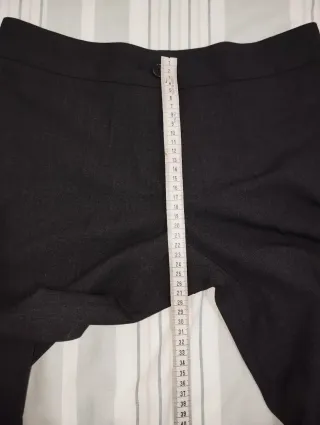 Pantalón recto vestir negro