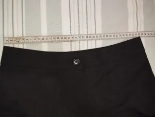 Pantalón recto vestir negro