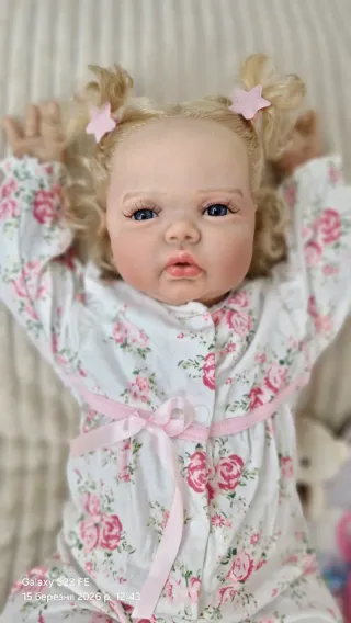 Muñeca estilo Reborn 60 cm. Cuerpo de la tela