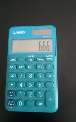 Calculadora Casio SL-310UC Azul