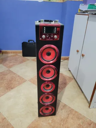 Altavoz SAMPHONE Negro y Rojo