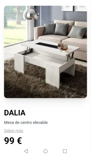Mesa de centro elevable DALIA