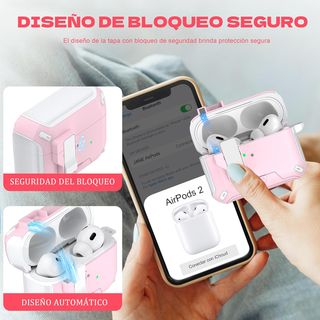 MHYALUDO Funda para AirPods Pro de 2/1 generación,