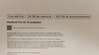 MacBook Pro M4 Pro 24GB Como a estrenar