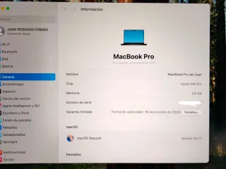 MacBook Pro M4 Pro 24GB Como a estrenar