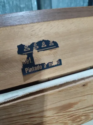 Cuadro paisaje marino con casas