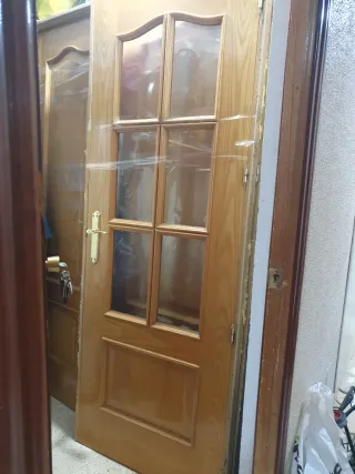 Puertas madera roble 5+1 con marcos