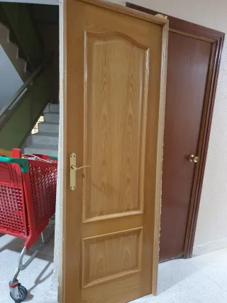 Puertas madera roble 5+1 con marcos