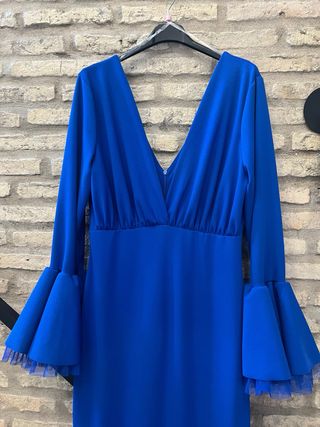 Traje de flamenca Azul Eléctrico / Klein