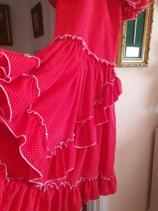 Bata Rociera Niña Roja