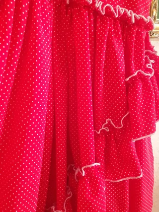 Bata Rociera Niña Roja