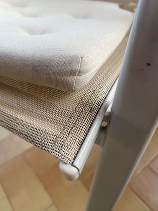 Sillas de terraza blancas (3 unidades)