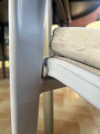 Sillas de terraza blancas (3 unidades)