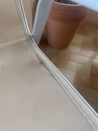 Sillas de terraza blancas (3 unidades)