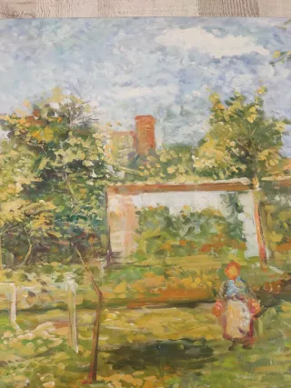 Pintura al óleo sobre lienzo paisaje