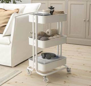 Carrito auxiliar blanco Ikea RASKOG