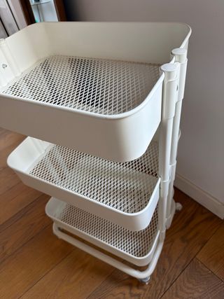 Carrito auxiliar blanco Ikea RASKOG