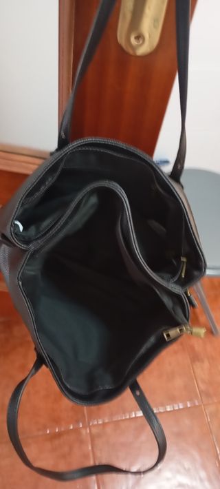 Bolso de mano negro mujer