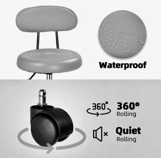 ¡PROMOCIÓN! Silla de oficina giratoria negra Nueva