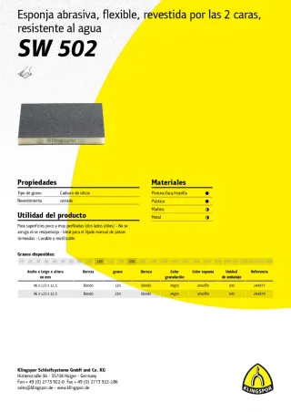 ✅ KLINGSPOR Lija - Esponja abrasiva ❗100 Unidades❗