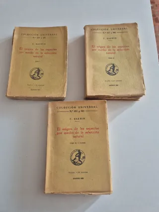El Origen de las Especies - C. Darwin (3 Tomos) *