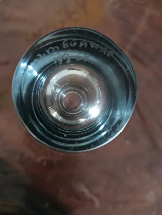 Vasetto retrò vetro soffiato Holmegaard Danimarca