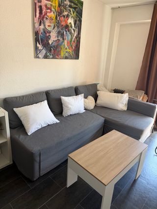 Sofá Cama Ikea 230cm Gris