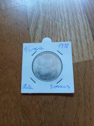 Lote 2 monedas plata Alemania 1978 y 1994