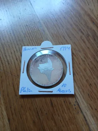 Lote 2 monedas plata Alemania 1978 y 1994