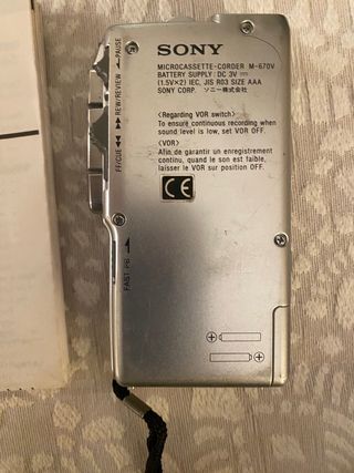 Grabadora Microcassette Sony M-670V