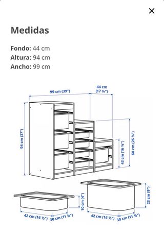 Mueble Almacenaje Trofast Ikea
