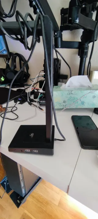 Soporte Auriculares RGB Negro Multicolor