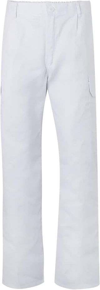 VELILLA 345; Pantalón Multibolsillos, Color Blanco