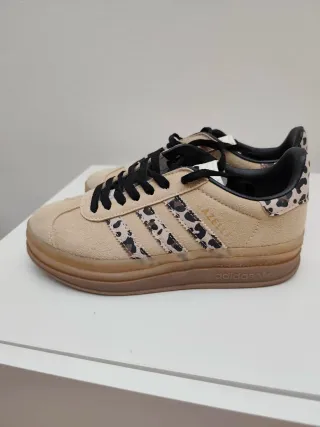 Adidas Gazelle Beige/Marrón Animal Print