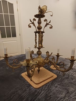 Lámpara de techo en bronce antigua