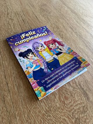 Libro de colorear para felicitar el cumpleaños