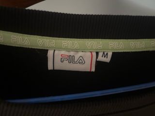 Sudadera Fila Negra y Azul Talla M