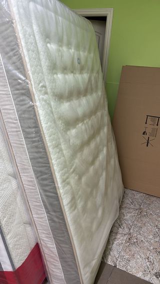 PACK DESCANSO colchón BERLÍN + BASE TAPIZADA