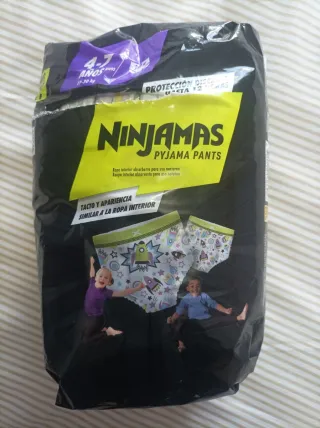 Pañal Ninjamas Pyjama Pants Talla 4-7 años (9 uds)