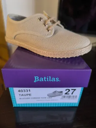 Zapatillas lino niño n. 27,  marca Batilas
