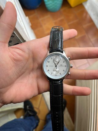 Orologio IWC Cronografo Pelle Nera