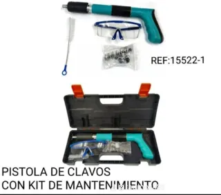 Pistola de clavos y accesorios