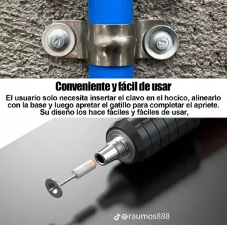 Pistola de clavos y accesorios