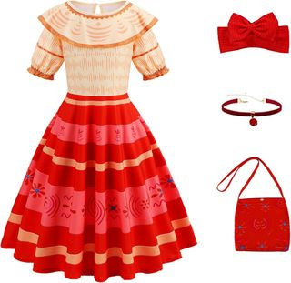 Vestido de Princesa para Niñas con Corona y Acceso