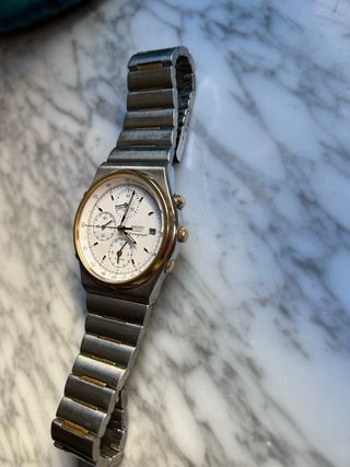 Seiko Cronógrafo Cuarzo Oro/Plata