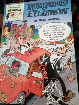 cómic Mortadelo Filemon "El Trasmovil