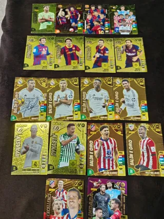 4 Cartas Panini Messi Balón de Oro