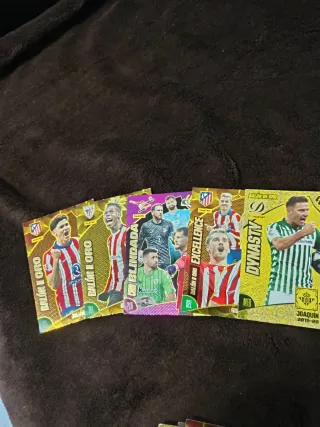 4 Cartas Panini Messi Balón de Oro