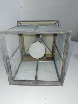 Farolillo Vidriera Colores Antiguo