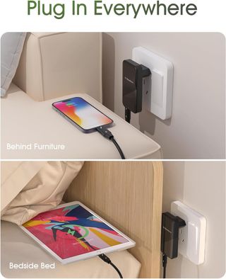 Cargador USB C, Elexlinco GAN 35W Cargador, 2-Puer